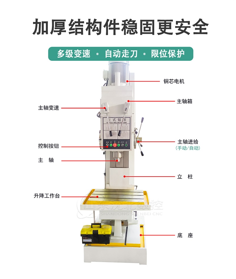 Z5163立式鉆床結(jié)構(gòu)簡(jiǎn)介